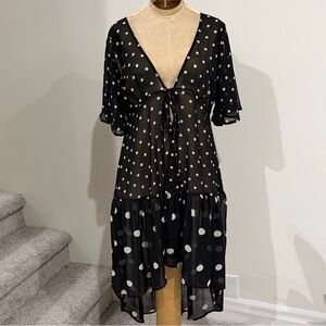 Betsy Johnston Sheer Overdress